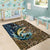Personalized Walleye Splash Area Rug Camo Reeds and Night Forest Fishing Theme - Wonder Print Shop