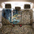 Personalized Walleye Splash Back Car Seat Cover Camo Reeds and Night Forest Fishing Theme - Wonder Print Shop