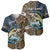 Personalized Walleye Splash Baseball Jersey Camo Reeds and Night Forest Fishing Theme - Wonder Print Shop
