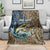 Personalized Walleye Splash Blanket Camo Reeds and Night Forest Fishing Theme - Wonder Print Shop