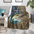 Personalized Walleye Splash Blanket Camo Reeds and Night Forest Fishing Theme - Wonder Print Shop