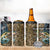 Personalized Walleye Splash 4 in 1 Can Cooler Tumbler Camo Reeds and Night Forest Fishing Theme - Wonder Print Shop