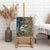Personalized Walleye Splash Canvas Wall Art Camo Reeds and Night Forest Fishing Theme - Wonder Print Shop