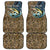 Personalized Walleye Splash Car Mats Camo Reeds and Night Forest Fishing Theme - Wonder Print Shop