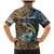 Personalized Walleye Splash Family Matching Mermaid Dress and Hawaiian Shirt Camo Reeds and Night Forest Fishing Theme - Wonder Print Shop