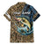 Personalized Walleye Splash Family Matching Mermaid Dress and Hawaiian Shirt Camo Reeds and Night Forest Fishing Theme - Wonder Print Shop