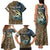 Personalized Walleye Splash Family Matching Tank Maxi Dress and Hawaiian Shirt Camo Reeds and Night Forest Fishing Theme - Wonder Print Shop