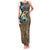 Personalized Walleye Splash Family Matching Tank Maxi Dress and Hawaiian Shirt Camo Reeds and Night Forest Fishing Theme - Wonder Print Shop