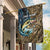 Personalized Walleye Splash Garden Flag Camo Reeds and Night Forest Fishing Theme - Wonder Print Shop