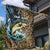 Personalized Walleye Splash Garden Flag Camo Reeds and Night Forest Fishing Theme - Wonder Print Shop