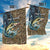 Personalized Walleye Splash Garden Flag Camo Reeds and Night Forest Fishing Theme - Wonder Print Shop