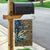 Personalized Walleye Splash Garden Flag Camo Reeds and Night Forest Fishing Theme - Wonder Print Shop