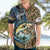 Personalized Walleye Splash Hawaiian Shirt Camo Reeds and Night Forest Fishing Theme - Wonder Print Shop