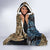 Personalized Walleye Splash Hooded Blanket Camo Reeds and Night Forest Fishing Theme - Wonder Print Shop