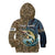 Personalized Walleye Splash Kid Hoodie Camo Reeds and Night Forest Fishing Theme - Wonder Print Shop