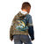 Personalized Walleye Splash Kid Hoodie Camo Reeds and Night Forest Fishing Theme - Wonder Print Shop