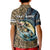 Personalized Walleye Splash Kid Polo Shirt Camo Reeds and Night Forest Fishing Theme - Wonder Print Shop