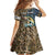 Personalized Walleye Splash Kid Short Sleeve Dress Camo Reeds and Night Forest Fishing Theme - Wonder Print Shop