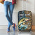 Personalized Walleye Splash Luggage Cover Camo Reeds and Night Forest Fishing Theme - Wonder Print Shop