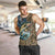 Personalized Walleye Splash Men Tank Top Camo Reeds and Night Forest Fishing Theme - Wonder Print Shop