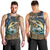 Personalized Walleye Splash Men Tank Top Camo Reeds and Night Forest Fishing Theme - Wonder Print Shop