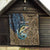 Personalized Walleye Splash Quilt Camo Reeds and Night Forest Fishing Theme - Wonder Print Shop