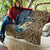 Personalized Walleye Splash Quilt Camo Reeds and Night Forest Fishing Theme - Wonder Print Shop