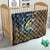 Personalized Walleye Splash Quilt Camo Reeds and Night Forest Fishing Theme - Wonder Print Shop