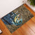Personalized Walleye Splash Rubber Doormat Camo Reeds and Night Forest Fishing Theme - Wonder Print Shop