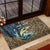 Personalized Walleye Splash Rubber Doormat Camo Reeds and Night Forest Fishing Theme - Wonder Print Shop