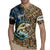 Personalized Walleye Splash Rugby Jersey Camo Reeds and Night Forest Fishing Theme - Wonder Print Shop