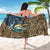 Personalized Walleye Splash Sarong Camo Reeds and Night Forest Fishing Theme - Wonder Print Shop