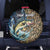 Personalized Walleye Splash Spare Tire Cover Camo Reeds and Night Forest Fishing Theme - Wonder Print Shop