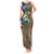 Personalized Walleye Splash Tank Maxi Dress Camo Reeds and Night Forest Fishing Theme - Wonder Print Shop