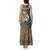Personalized Walleye Splash Tank Maxi Dress Camo Reeds and Night Forest Fishing Theme - Wonder Print Shop