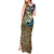 Personalized Walleye Splash Tank Maxi Dress Camo Reeds and Night Forest Fishing Theme - Wonder Print Shop