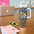 Personalized Walleye Splash Tumbler With Handle Camo Reeds and Night Forest Fishing Theme - Wonder Print Shop