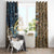 Personalized Walleye Splash Window Curtain Camo Reeds and Night Forest Fishing Theme - Wonder Print Shop