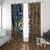 Personalized Walleye Splash Window Curtain Camo Reeds and Night Forest Fishing Theme - Wonder Print Shop