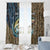 Personalized Walleye Splash Window Curtain Camo Reeds and Night Forest Fishing Theme - Wonder Print Shop