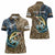 Personalized Walleye Splash Women Polo Shirt Camo Reeds and Night Forest Fishing Theme - Wonder Print Shop