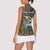 Personalized Walleye Splash Women Sleeveless Polo Shirt Camo Reeds and Night Forest Fishing Theme - Wonder Print Shop