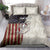 Personalized Distressed American Flag Bass Fishing Bedding Set Hooked Fish and Rustic Vintage Theme - Wonder Print Shop