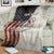 Personalized Distressed American Flag Bass Fishing Blanket Hooked Fish and Rustic Vintage Theme - Wonder Print Shop