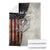 Personalized Distressed American Flag Bass Fishing Blanket Hooked Fish and Rustic Vintage Theme - Wonder Print Shop