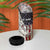 Personalized Distressed American Flag Bass Fishing 4 in 1 Can Cooler Tumbler Hooked Fish and Rustic Vintage Theme - Wonder Print Shop