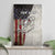 Personalized Distressed American Flag Bass Fishing Canvas Wall Art Hooked Fish and Rustic Vintage Theme - Wonder Print Shop