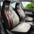 Personalized Distressed American Flag Bass Fishing Car Seat Cover Hooked Fish and Rustic Vintage Theme - Wonder Print Shop
