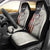 Personalized Distressed American Flag Bass Fishing Car Seat Cover Hooked Fish and Rustic Vintage Theme - Wonder Print Shop