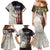 Personalized Distressed American Flag Bass Fishing Family Matching Mermaid Dress and Hawaiian Shirt Hooked Fish and Rustic Vintage Theme - Wonder Print Shop